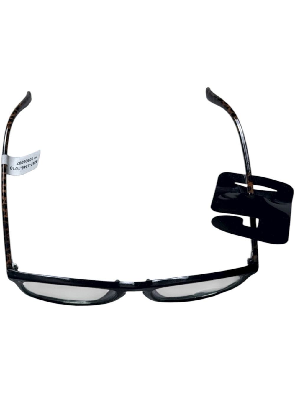 Stylish Black and Brown  Animal Print Blue Blocking  Glasses